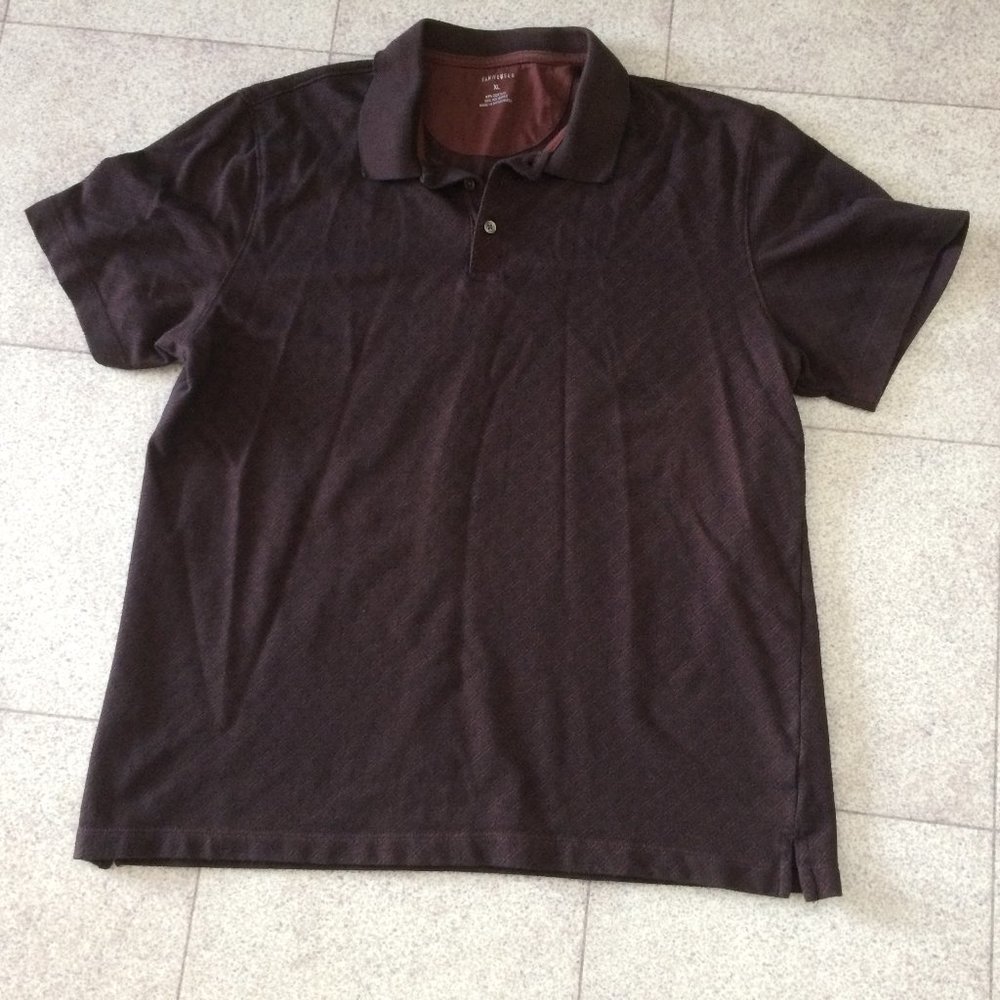 Brown short sleeve Van Heusen pullover top size XL